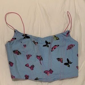 UO butterfly crop top